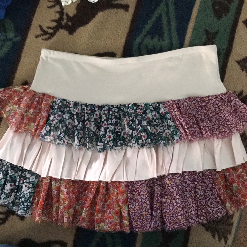 Free People layered ruffle skirt